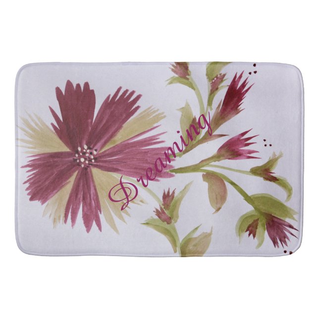 Alfombrilla De Baño Mat de oliva de Borgoña (Anverso)