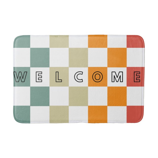 Alfombrilla De Baño Mat de tablero de ajedrez | Mat & Rug (Anverso)