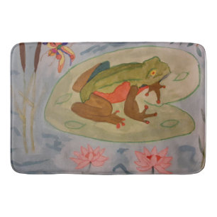 Alfombrilla De Baño Mat de yeso de yeso de rana de verano