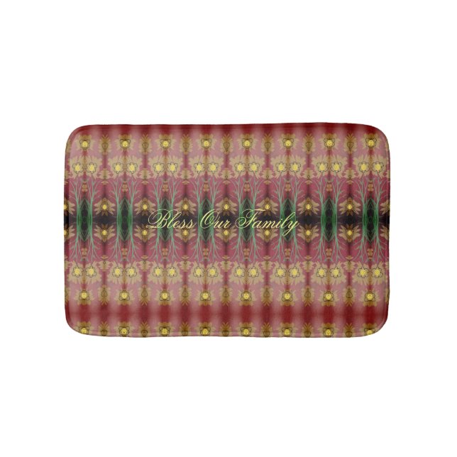 Alfombrilla De Baño Mat floral de diseño (Anverso)