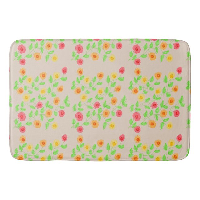 Alfombrilla De Baño Mat florido (Anverso)