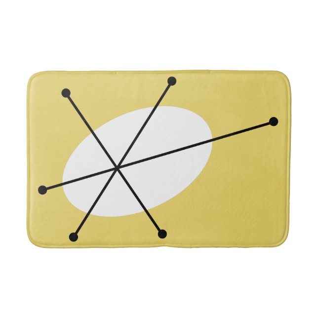 Alfombrilla De Baño Mata de baño amarillo Dazzle (Anverso)