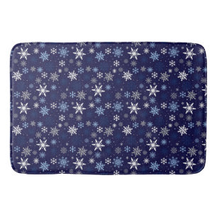 Alfombrilla De Baño Mata de baño con copos de nieve