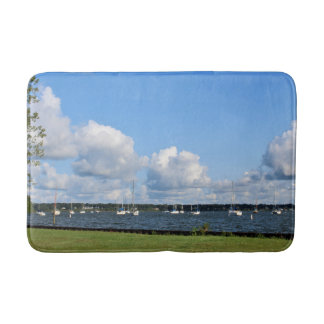 Alfombrilla De Baño Mata de baño del Lago Muskegon Marina