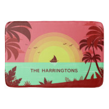 Matas de baño con nombres personalizados de Ilustr