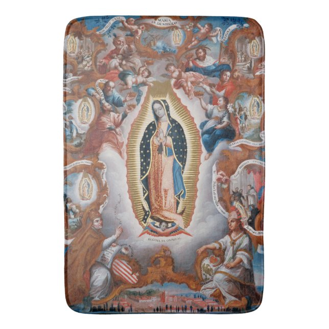 Alfombrilla De Baño Matas de baño de arte "Virgen de Guadalupe" (Frente vertical)