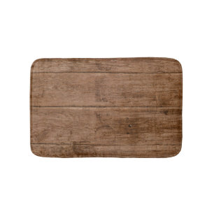 Alfombrilla De Baño Matas de baño de textura de madera de Grunge marró