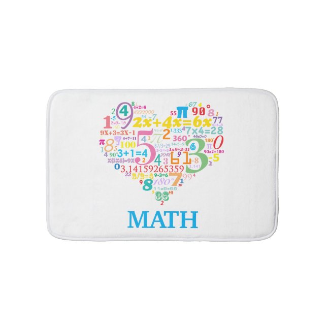 Alfombrilla De Baño Matemáticas del Corazón (Anverso)