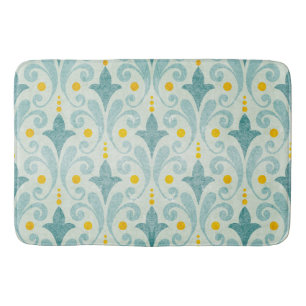 Alfombrilla De Baño Materia de baño azul y amarillo