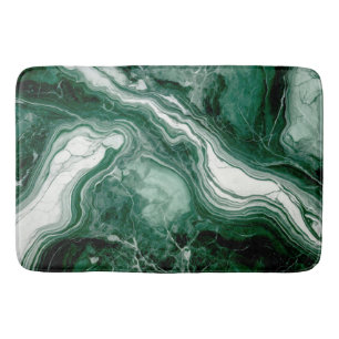 Alfombrilla De Baño Materia de baño de textura de mármol verde