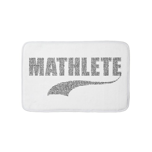 Alfombrilla De Baño Mathlete Bathroom Mat (Anverso)
