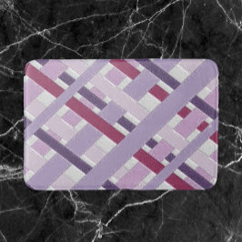 Alfombrilla De Baño Mauve texturada moderna a rayas
