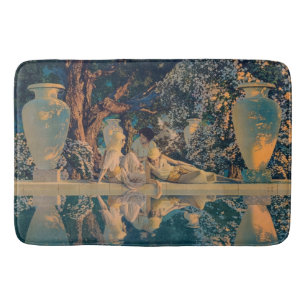 Alfombrilla De Baño Maxfield Parrish El Jardín de Alá 1918 Arte Fino