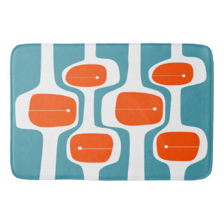 Alfombrilla De Baño MCM Bath Mat - Naranja y Verde azulado