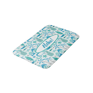 Alfombrilla De Baño MCM Hawaiian Village - Blue