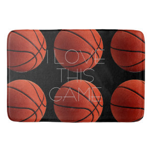 Alfombrilla De Baño Me encanta la cercanía al baloncesto