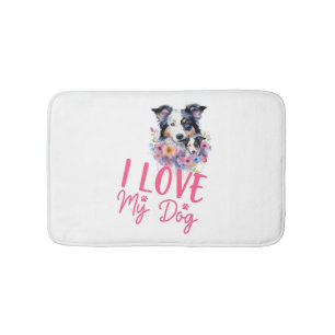 Alfombrilla De Baño Me encanta mi perro