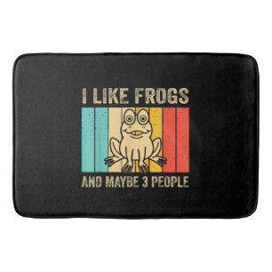 Alfombrilla De Baño Me Gustan Las Ranas Y Tal Vez 3 Personas Bath Mat