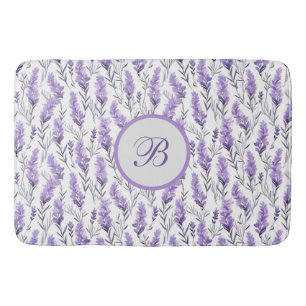 Alfombrilla De Baño Meadows de Lavender Monogramado