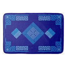 Meander griego - Llave griega - tonos azules