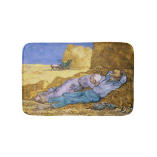 Alfombrilla De Baño Mediodía de Vincent van Gogh el , la siesta,