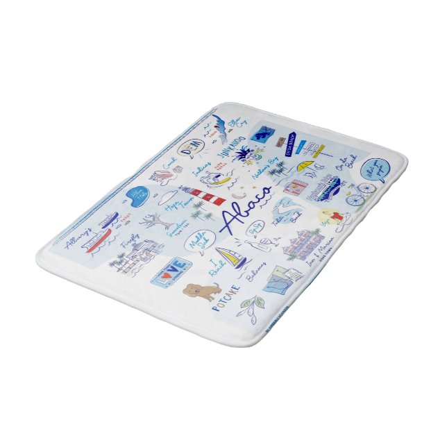 Alfombrilla De Baño Medium Bath Mat - "El ABC de Hope Town" (Angular)