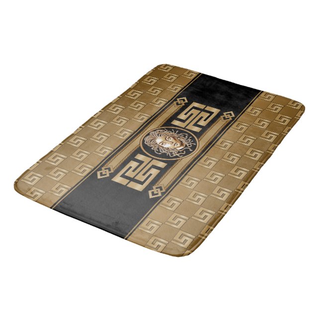 Alfombrilla De Baño Medusa Luxury Black & Gold (Angular)