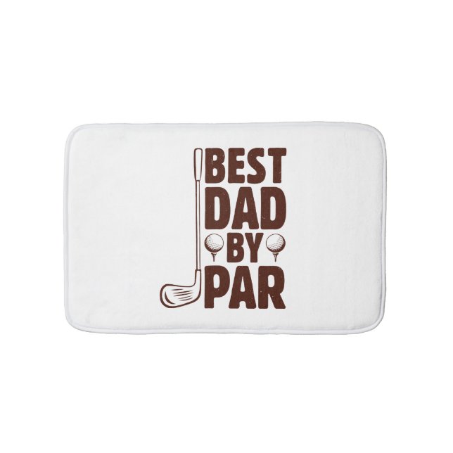 Alfombrilla De Baño Mejor Papá De Par Golf Dad (Anverso)