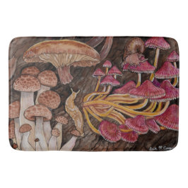 Alfombrilla De Baño Menagerie of Mushrooms