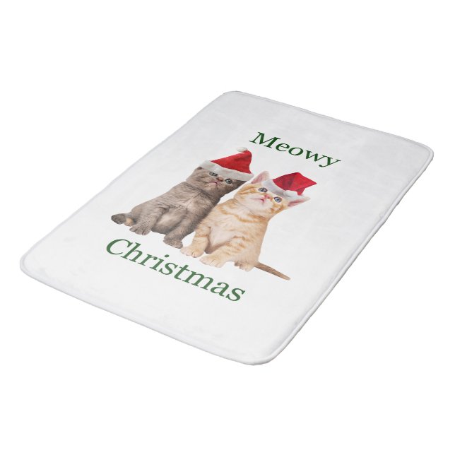 Alfombrilla De Baño Meowy Navidades Kitten Bath Mat (Angular)