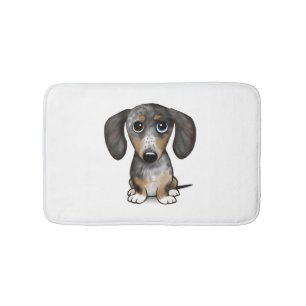 Alfombrilla De Baño Merle Dapple Dachshund Cute Wiener Dog