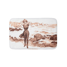 Alfombrilla De Baño Mermaid Beach Gibson Chica Vieja