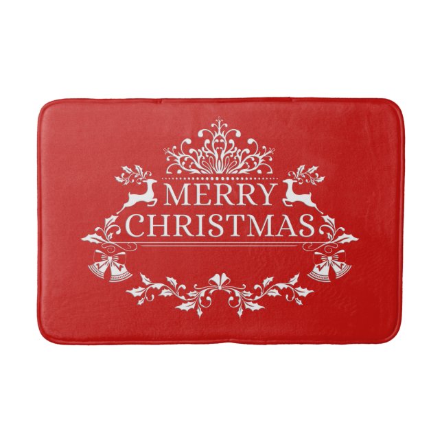 Alfombrilla De Baño Merry Christmas Bath Mat (Anverso)