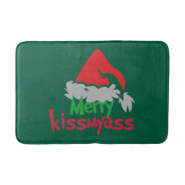 Alfombrilla De Baño Merry Kissmyass Funny Christmas Bath Mat