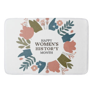 Alfombrilla De Baño Mes de la historia de la mujer