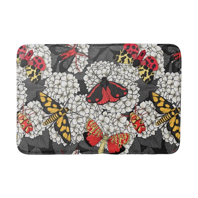 Alfombrilla De Baño Metas en hidrangea blanca (Anverso)