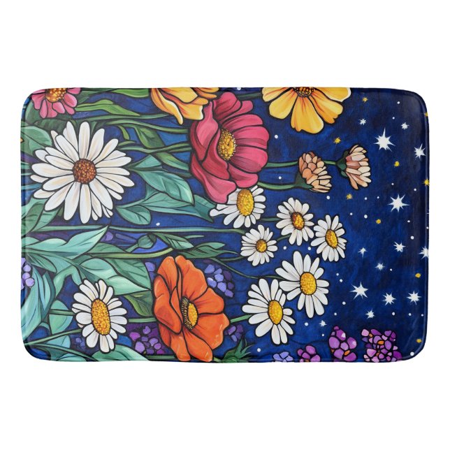 Alfombrilla De Baño Mezcla de flores (Anverso)
