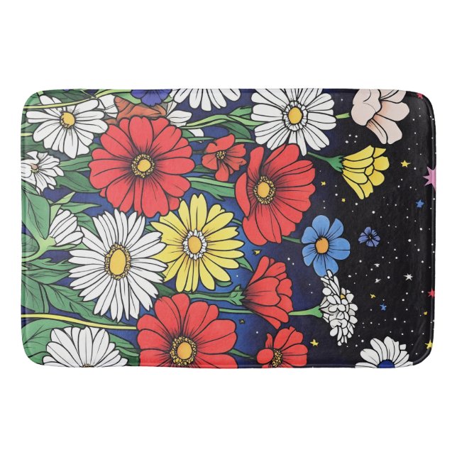 Alfombrilla De Baño Mezcla de flores (Anverso)