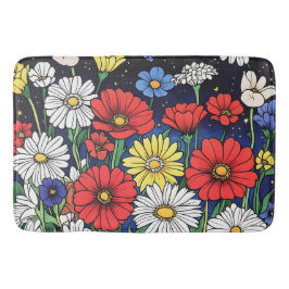 Alfombrilla De Baño Mezcla de flores