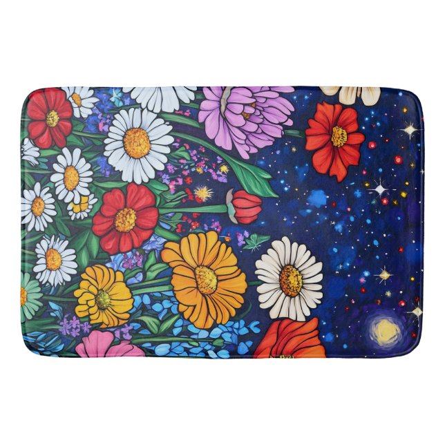 Alfombrilla De Baño Mezcla de flores (Anverso)