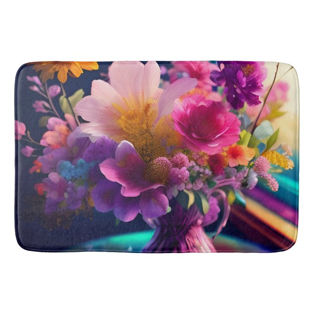 Alfombrilla De Baño Mezcla de flores Vase 1 (Anverso)