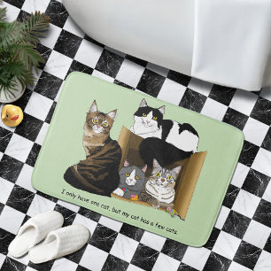 Alfombrilla De Baño Mi gato tiene gatos