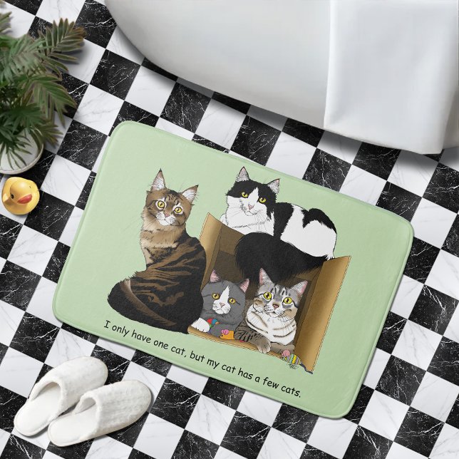 Alfombrilla De Baño Mi gato tiene gatos (Subido por el creador)