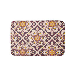 Alfombrilla De Baño Mid-Century Modern Geometric Pattern – Retro Abstr