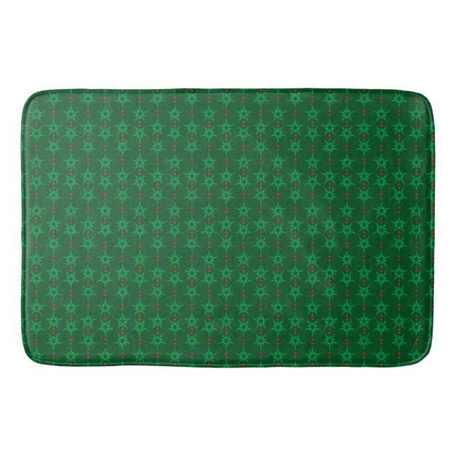 Alfombrilla De Baño Mid Mod Garland Green Bath Mat (Anverso)