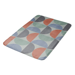 Alfombrilla De Baño Mid'Century Modern Gray Blue Lemongrass and arcill