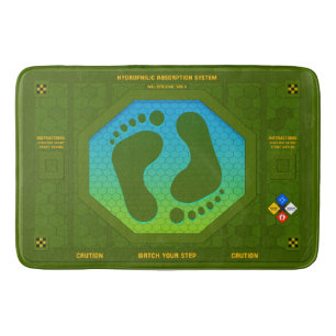 Alfombrilla De Baño Militar-Sci-Fi-Industrial-Baño-Estera