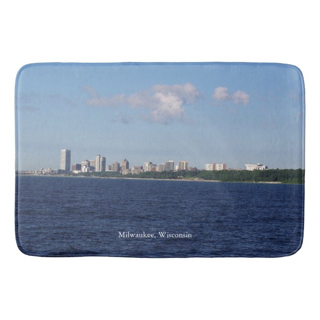 Alfombrilla De Baño Milwaukee Skyline batmat (Anverso)
