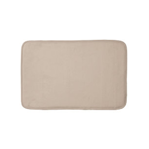 Alfombrilla De Baño Minimalista beige de color blanco neutro plano ele