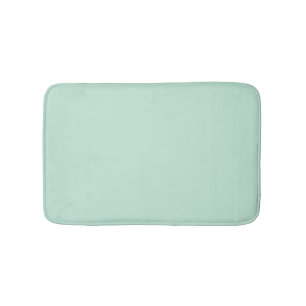Alfombrilla De Baño Minimalista menta de marisco verde sólido liso mod